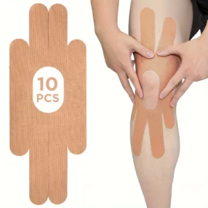 Precut Kinesiology Tape Strips 10PCS Elastic Support Pads