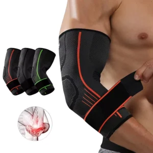 Elastic Elbow Compression Sleeves for Support and Muscle Stability