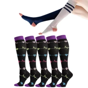 Athletic Compression Sports Socks for Running and Multi-Sport Training