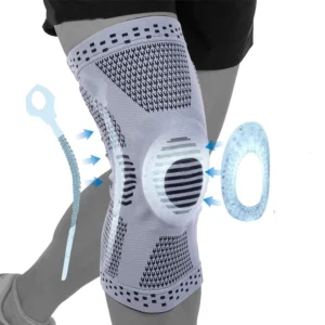 Stabilizing Compression Knee Support with Silicone Pad