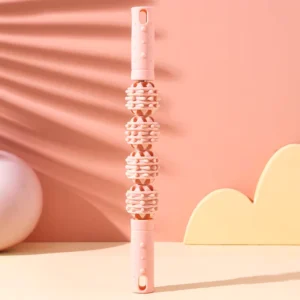 4-Ball Textured Muscle Roller Stick for Running Recovery