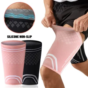 Elastic Thigh Compression Sleeve for Upper Leg Support and Stability