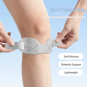 Adjustable Silicone Patella Knee Support Strap