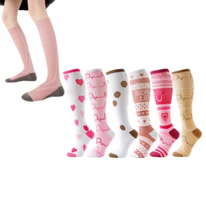 Athletic Compression Sports Socks for Running and Training