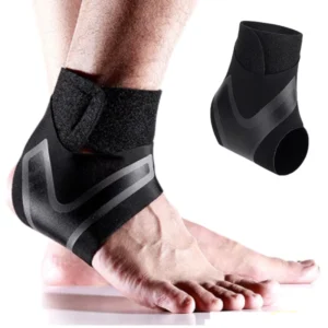 Adjustable Ankle Support Wrap with Compression Strap