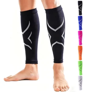 Elastic Calf Compression Sleeves for Running and Muscle Support