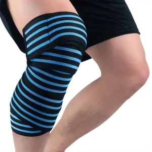 Heavy Duty Compression Knee Wrap Straps (2 Pieces)