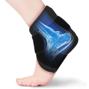Ankle Ice Pack Wrap with Adjustable Support for Cold Therapy
