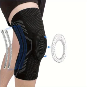 Stabilizing Knee Support Brace with Patella Pad and Side Supports